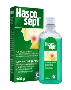 Hasco-Lek Hascosept płyn 100 g - Przeziębienie i grypa - miniaturka - grafika 1