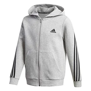 adidas Bluza chłopięca B 3s Fz wielokolorowa czarny (Brgrin/Negro) 134 (8/9 Jahre) - Bluzy dla chłopców - miniaturka - grafika 1