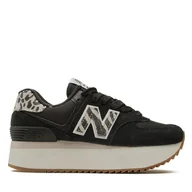 Sneakersy damskie - Sneakersy New Balance WL574ZDA Czarny - miniaturka - grafika 1
