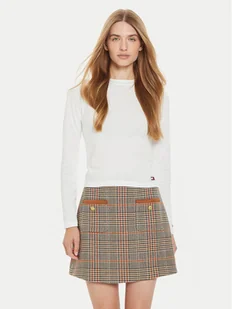 Tommy Hilfiger Bluzka UW0UW05636 Écru Regular Fit - Bluzki damskie - miniaturka - grafika 1
