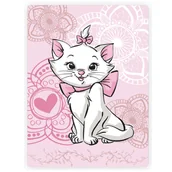Koce i narzuty dla dzieci - Kocyk dla dziecka KOC polarowy dziecięcy 100x140 Kotka Marie Disney różowy - miniaturka - grafika 1