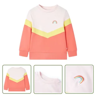 Bluza dziecięca - jasnoróżowa - 140 - Bluza Dla Dziecka - Bluzy dla dziewczynek - miniaturka - grafika 1