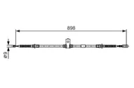 Linki hamulca postojowego - Cięgło, hamulec postojowy Bosch 1 987 482 397 - miniaturka - grafika 1