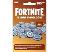 Startery i doładowania - Doładowanie Fortnite 13 500 V-dolców Obecnie dostępne tylko w sklepach stacjonarnych RTV EURO AGD - miniaturka - grafika 1