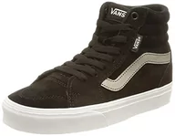 Trampki damskie - Vans Damskie trampki Filmore Hi, Zamsz metaliczny czarny hematyt, 34.5 EU - miniaturka - grafika 1