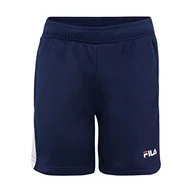 Spodenki damskie - FILA Dziecięce szorty Bialogard uniseks, Medieval Blue-Bright White, 110-116 - miniaturka - grafika 1