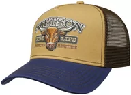 Czapki i chusty sportowe męskie - Czapka Trucker Pure Life by Stetson, brązowy, One Size - miniaturka - grafika 1