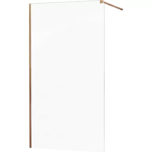 Mexen Kioto ścianka prysznicowa 80 x 200 cm, transparent 8 mm, różowe złoto - 800-080-101-60-00 - Ścianki i drzwi prysznicowe - miniaturka - grafika 1
