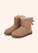 Botki damskie - Ugg Botki Mini Bailey Bow Ii braun - miniaturka - grafika 1