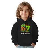 Bluzy dla dziewczynek - BLUZA DZIECIĘCA Z KAPTUREM 67 SIX SEVEN VIRAL 122-128 DLA DZIECKA PREZENT - miniaturka - grafika 1