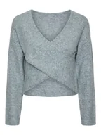 Swetry damskie - Pieces Sweter "Nanu" w kolorze błękitnym - miniaturka - grafika 1