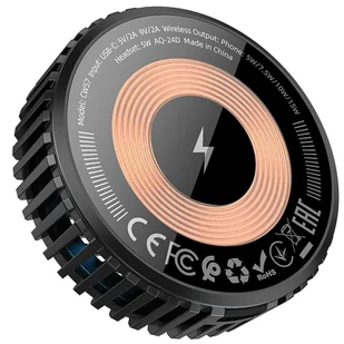 HOCO ładowarka indukcyjna kompatybilna z MagSafe 15W CW57 czarna - Akcesoria do smartwatchy - miniaturka - grafika 1