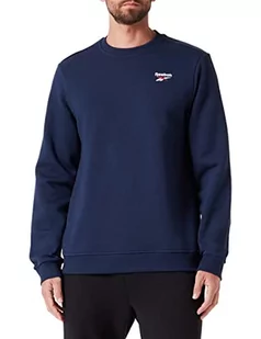 Reebok Męska bluza z logo lewej klatki piersiowej, Vector Navy, 2XL, Vector Navy, XXL - Bluzy męskie - miniaturka - grafika 1