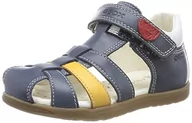 Buty dla chłopców - Geox Sandały chłopięce B Macchia Boy, Navy Dk Yellow, 25 EU - miniaturka - grafika 1