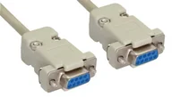 Kable komputerowe i do monitorów - InLine Null Modem Kabel DB9 żeński żeński assembled szary 2m 12222C - miniaturka - grafika 1