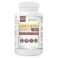 Witaminy i minerały dla sportowców - Wish Lion's Mane Extract 500mg 60caps - miniaturka - grafika 1
