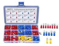 Akcesoria do elektronarzędzi - Konektory Elektryczne Zestaw Zacisków Izolowanych 280 Sztuk Ag709A - miniaturka - grafika 1