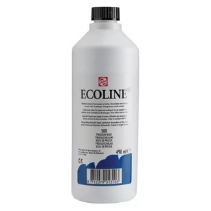 Talens Ecoline farba akwarel płyn 490ml 508 p blue - Farby i media malarskie - miniaturka - grafika 1