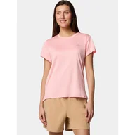 Odzież trekkingowa damska - Koszulka techniczna damska Columbia BlueVista Hill Short Sleeve Crew - miniaturka - grafika 1