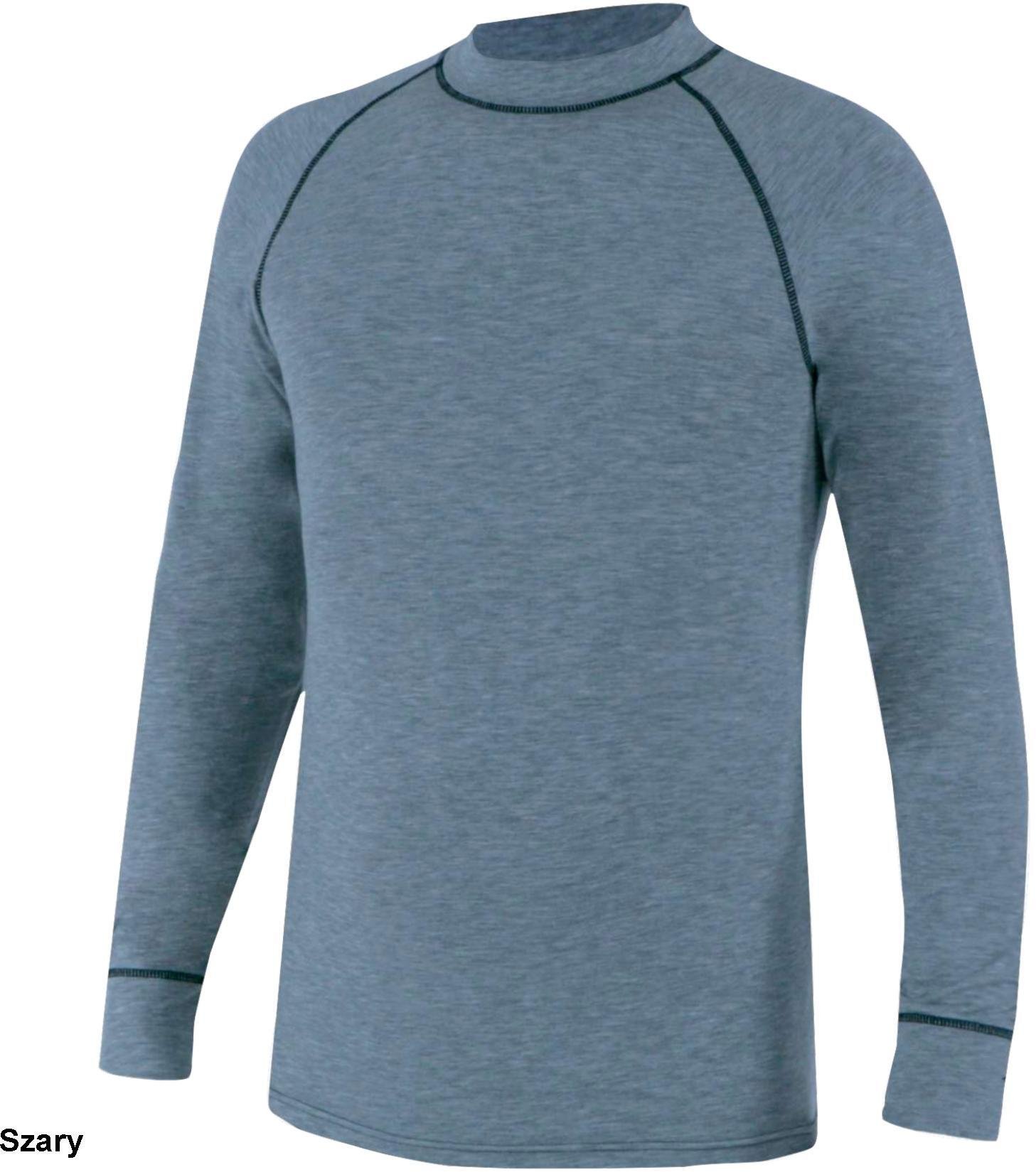 Delta Plus SNOWDYTOP - BIELIZNA GÓRNA, BLUZKA Z DŁUGIM RĘKAWEM Z 65% TENCELU, 28% MERYNOSA 7% ELASTANU 3XL