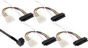 Kable komputerowe i do monitorów - InLine Mini SAS HD Kabel SFF-8643 kątowy 4x SFF-8482 + Power 0.5m 27633A - miniaturka - grafika 1
