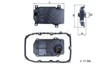 Układ napędowy - akcesoria - Filtr hydrauliczny, automatyczna skrzynia biegów Mahle HX 187KIT - miniaturka - grafika 1