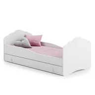 Łóżka dla dzieci i młodzieży - Łóżko pojedyncze Fala 140x70 z szufladą - miniaturka - grafika 1