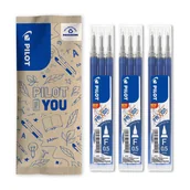 Wkłady do długopisów - Zestaw 9x wkład do wymazywalnego pióra kulkowego PILOT Frixion 0,5 niebieski - miniaturka - grafika 1