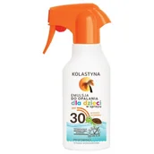Balsamy i kremy do opalania - KOLASTYNA Emulsja do opalania dla dzieci w sprayu SPF 30, 200 ml - miniaturka - grafika 1