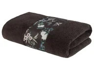 Ręczniki - LIVARNO home Ręcznik kąpielowy frotte, 70 x 140 cm (Kwiecisty/szary) - miniaturka - grafika 1