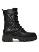 Botki damskie - Guess Botki FLTYAN ELE10 Czarny - miniaturka - grafika 1