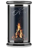 Świece - Bonfire - Kringle Candle - duża świeca z dwoma knotami (624g) - seria Reserve - miniaturka - grafika 1