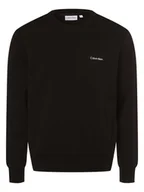 Bluzy męskie - Calvin Klein - Męska bluza nierozpinana, czarny - miniaturka - grafika 1