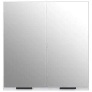 Lumarko Szafka łazienkowa z lustrem, biała, 64x20x67 cm - Szafki łazienkowe - miniaturka - grafika 7