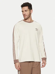 adidas Longsleeve adicolor Classics 3-Stripes JN7022 Écru Slim Fit - Koszulki męskie - miniaturka - grafika 1