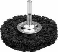 Materiały ścierne - YATO SZCZOTKA TARCZOWA Z TRZPIENIEM  75mm WŁÓKNINA - miniaturka - grafika 1