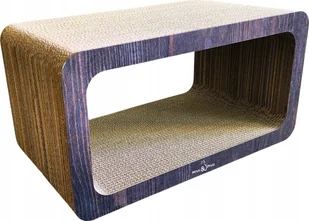 DRAPAK DLA KOTA KARTONOWY PROSTOKĄT brązowy 53x28x30 cm Mruu&Pruu - Drapaki dla kotów - miniaturka - grafika 1