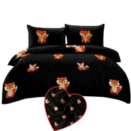 Pościel - Komplet Pościeli Satyna Bawełniana 160X200 3-Części Dwustronna Wzory Jakość - miniaturka - grafika 1