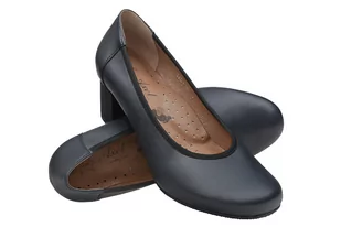 Czółenka na obcasie buty AXEL Comfort 1757 Marine Gold na Haluksy Kosela Medic 9757 - Czółenka - miniaturka - grafika 4