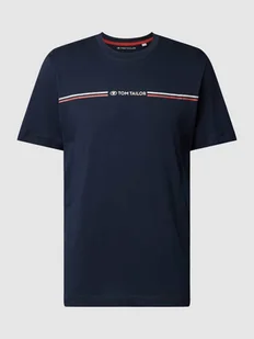 T-shirt z nadrukiem z logo - Koszulki męskie - miniaturka - grafika 1
