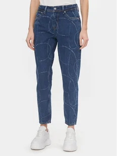 Pepe Jeans Jeansy PL204607 Niebieski Tapered Fit - Spodnie damskie - miniaturka - grafika 1