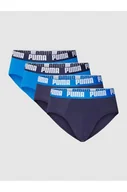 Majtki damskie - Slipy z elastycznym paskiem z logo w zestawie 4 szt. - Puma - miniaturka - grafika 1