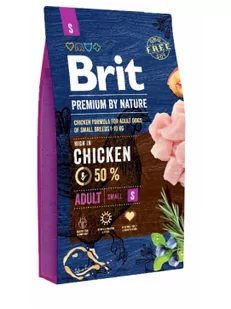 Brit Premium By Nature Adult Small S 8 kg - Sucha karma dla psów - miniaturka - grafika 1