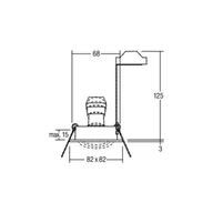 Lampy pozostałe - Reflektor wpuszczany BRUMBERG Tirrel-S, oprawa GU10, matowe aluminium - miniaturka - grafika 1