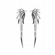 Kolczyki - ﻿Kolczyki srebrne wiszące długie Skrzydła Anioła - miniaturka - grafika 1