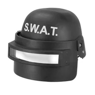 Zabawy w naśladowanie dorosłych - W WIDMANN MILANO Party Fashion - hełm S.W.A.T. z przyłbicą dla dzieci, wykonany z twardego plastiku, Swat Agent, Policja, FBI, SEK - miniaturka - grafika 1