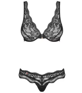BIELIZNA-LUVAE KOMPLET 2-CZĘŚCIOWY CZARNY L/XL - Komplety bielizny - miniaturka - grafika 1