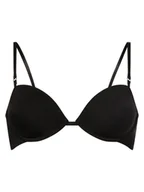 Biustonosze - Calvin Klein Biustonosz damski na fiszbinach - Usztywniany - Wielofunkcyjne ramiączka Kobiety Sztuczne włókno czarny jednolity, 75B - miniaturka - grafika 1