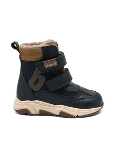 bisgaard Skórzane botki "Marius" w kolorze granatowym - Botki damskie - miniaturka - grafika 1