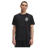 Koszulki męskie - Under Armour UA 60/40S Sports WM SS - Czarny/Biały - MD - miniaturka - grafika 1